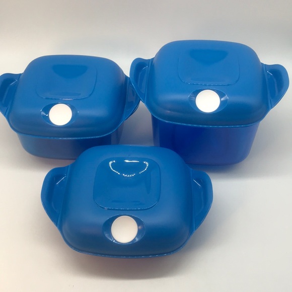 Tupperware Crystal Pop Heat N Serv.